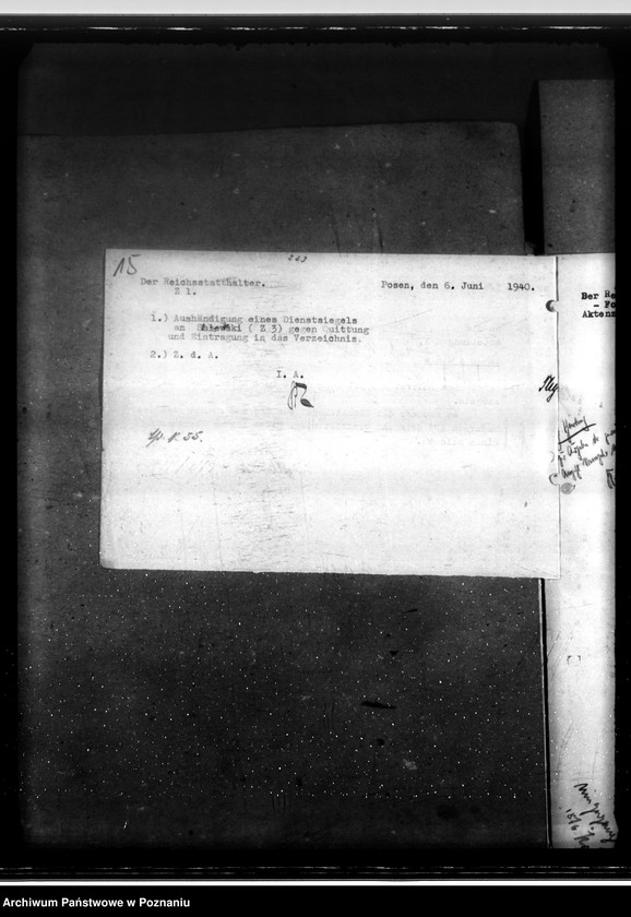 Obraz 19 z jednostki "Przepisy w sprawie pieczątek biurowych i ich zamówienia"