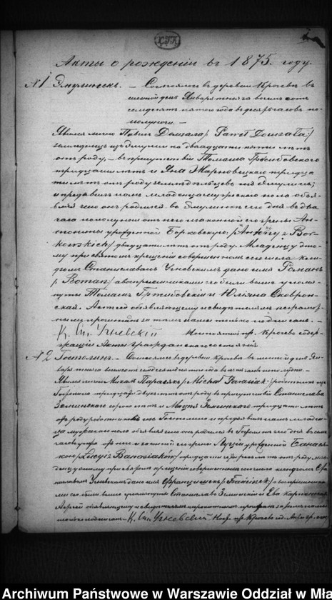 image.from.unit.number "Akta urodzeń, małżeństw, zgonów"