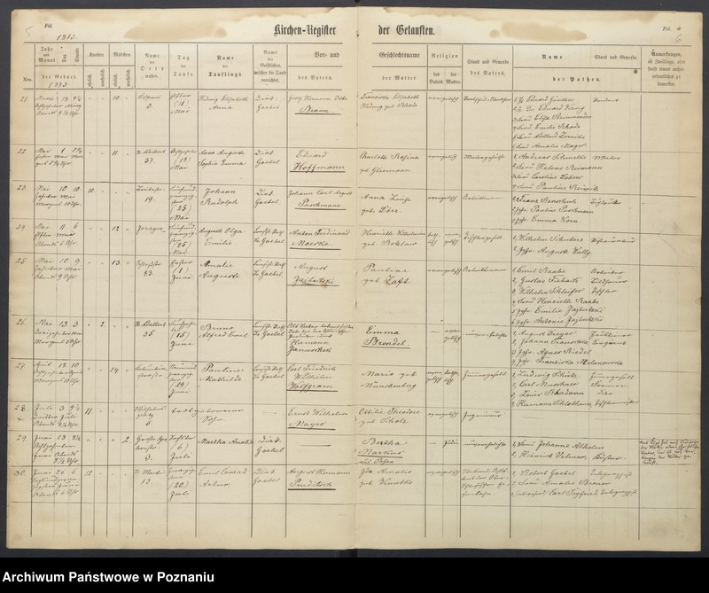 Obraz 6 z jednostki "Duplikat der Tauf, Trauungs und Sterberegister"