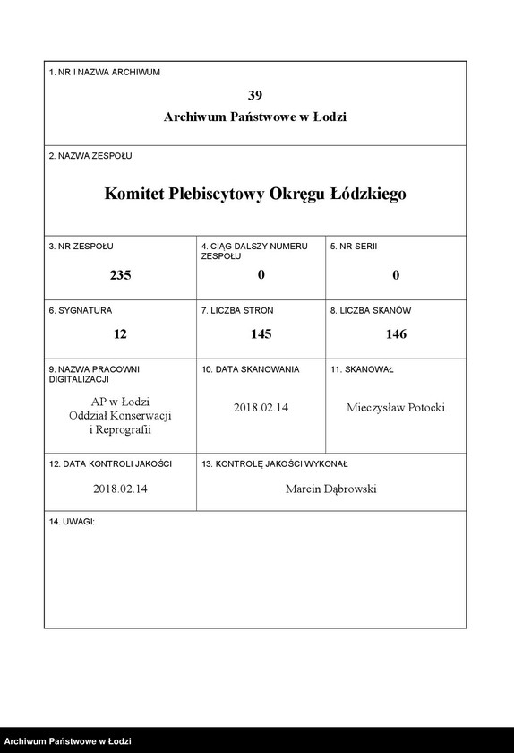 Obraz 1 z jednostki "Księga kasowa"