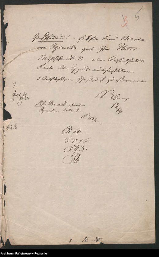 Obraz 8 z jednostki "A. betr. Viktor von Oginski und seine Gemahlin Maria geboren Gräfin Plater"