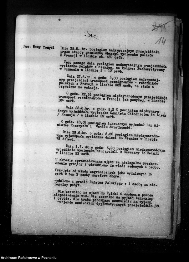 Obraz 18 z jednostki "Sprawozdania sytuacyjne tygodniowe za czas od 28 czerwca do 1 sierpnia 1930 r /nr 35-39/"