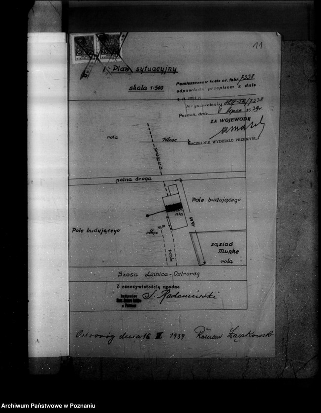 Obraz 18 z jednostki "Mleczarnia R. Łączkowskiego w Ostrorogu powiat szamotulski  nr woj. 7338"