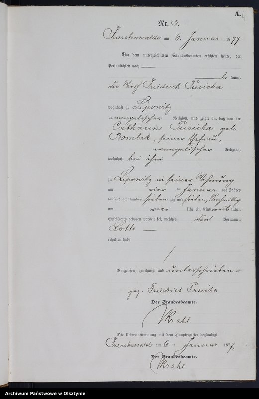 image.from.team "Urząd Stanu Cywilnego w Księżym Lasku pow. szczycieński"