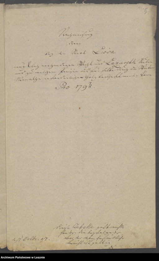 Obraz 7 z jednostki "[Akta betr. die vorhandenen Wacht - und Lazarettstuben]"