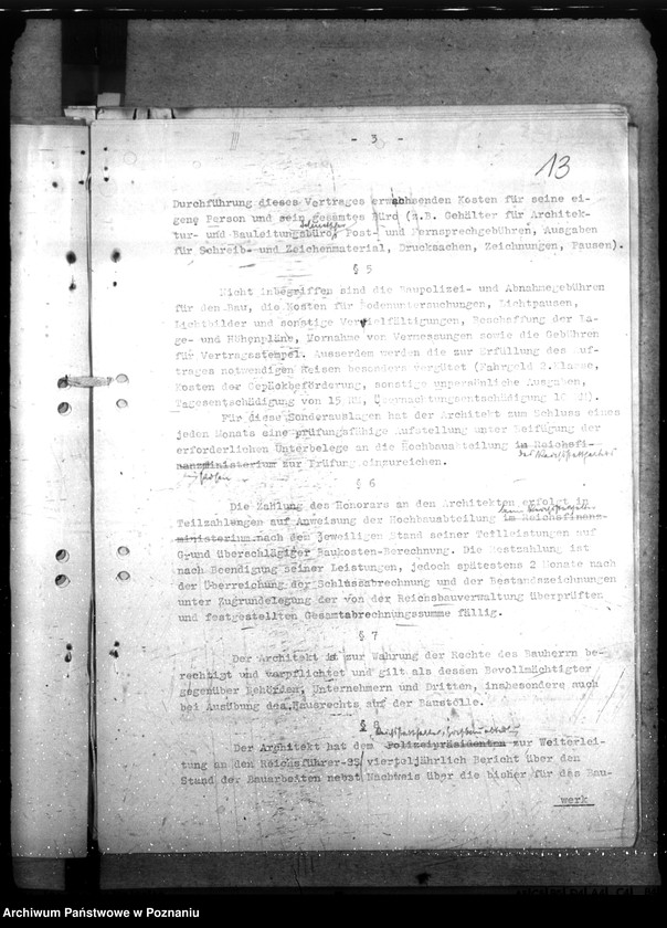 Obraz 18 z jednostki "Architekten - Vertrag - Polizeiverwaltung Posen"