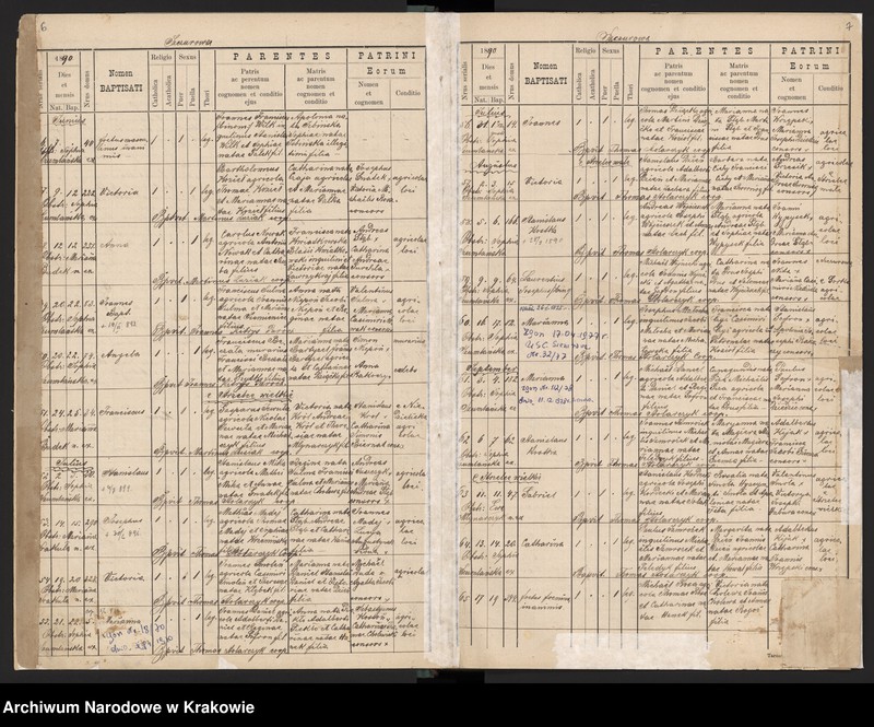 image.from.unit.number "Księga urodzeń parafii Szczurowa"