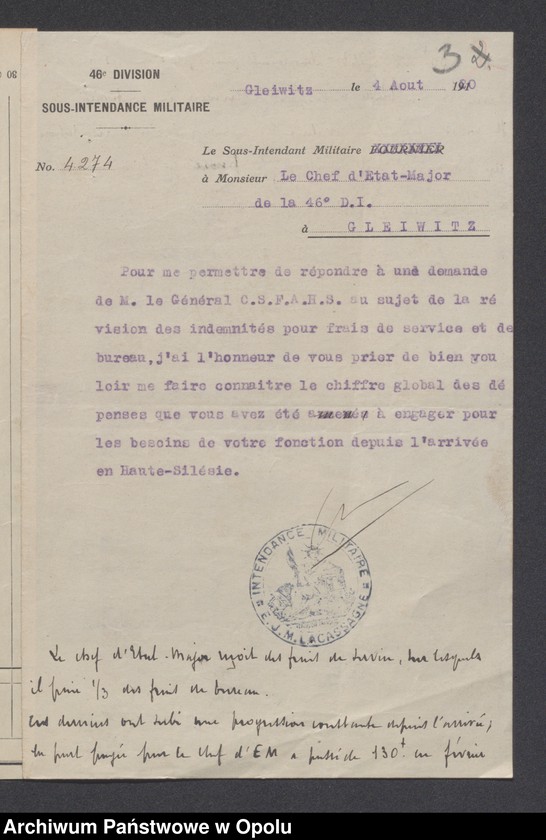 Obraz 5 z jednostki "Reponses a la reclamation de Justifications Frais de service-Projekt d