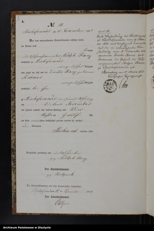 image.from.team "Urząd Stanu Cywilnego w Biskupcu Pomorskim pow. iławski (dawny pow. suski )"