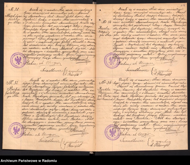 image.from.unit.number "[Duplikat akt urodzonych, zaślubionych i zmarłych Okręgu Bóżniczego Iłża za 1918 r.]"