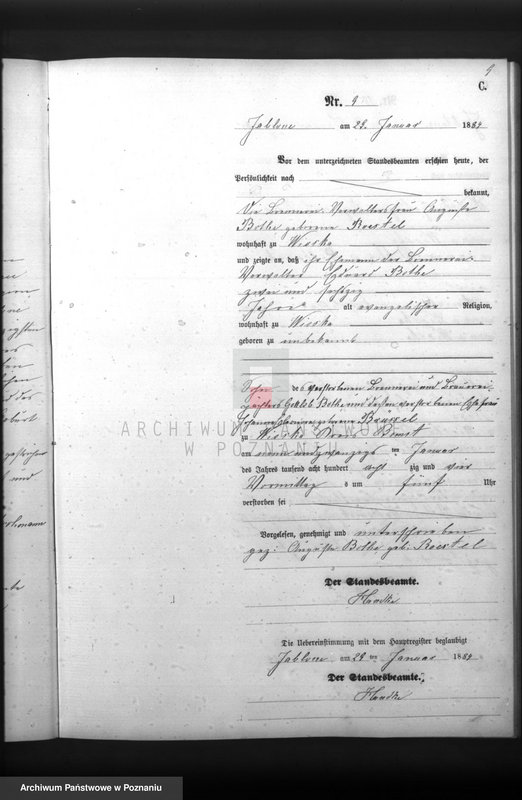 Obraz 11 z jednostki "Księga zgonów"