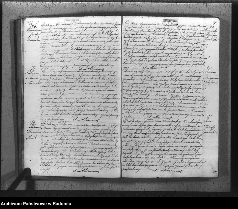 image.from.unit.number "[Duplikat akt urodzeń, małżeństw i zgonów parafii rzym.-kat. Głowaczów 1863 r.]"