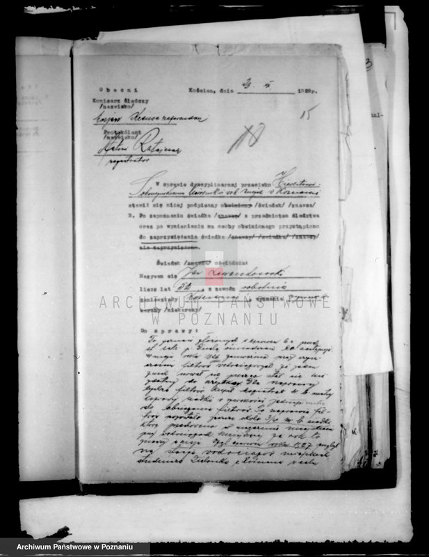 Obraz 19 z jednostki "Sprawy różne miasta Kościana"