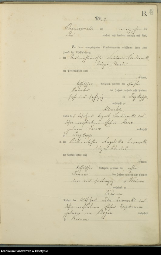 image.from.unit.number "Heiraths-Haupt-Register Nr 1 - 21"