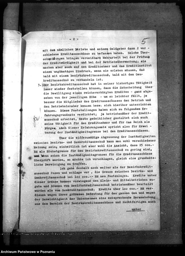 Obraz 9 z jednostki "Erweiterung der Zuständigkeit der Bezirkskreditausschässe. Verzug bei Tilgungs - und Zinszahlungen"