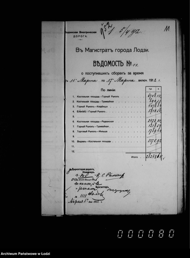 Obraz 16 z jednostki "O dachodach ot ekploatacji tramvaev"