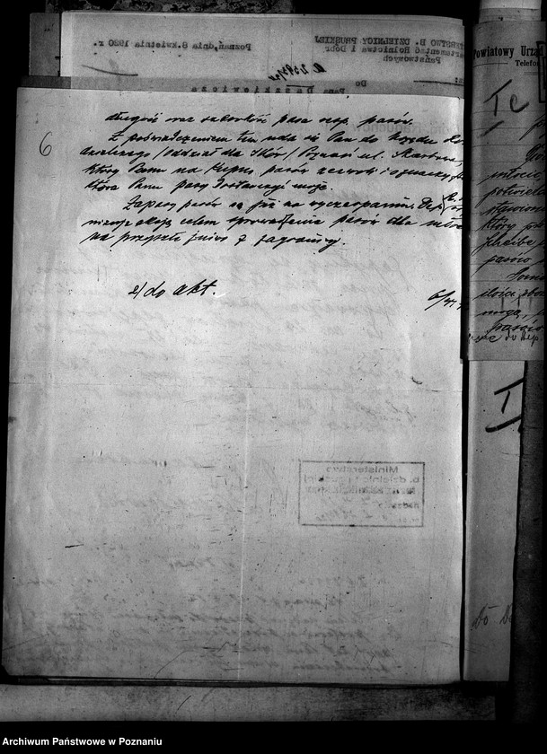 Obraz 10 z jednostki "Sprawy szczegółowo-administracyjne Pasy zapędne"