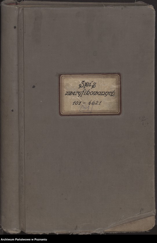 Obraz 3 z jednostki "Spis zweryfikowanych 101 - 4621."