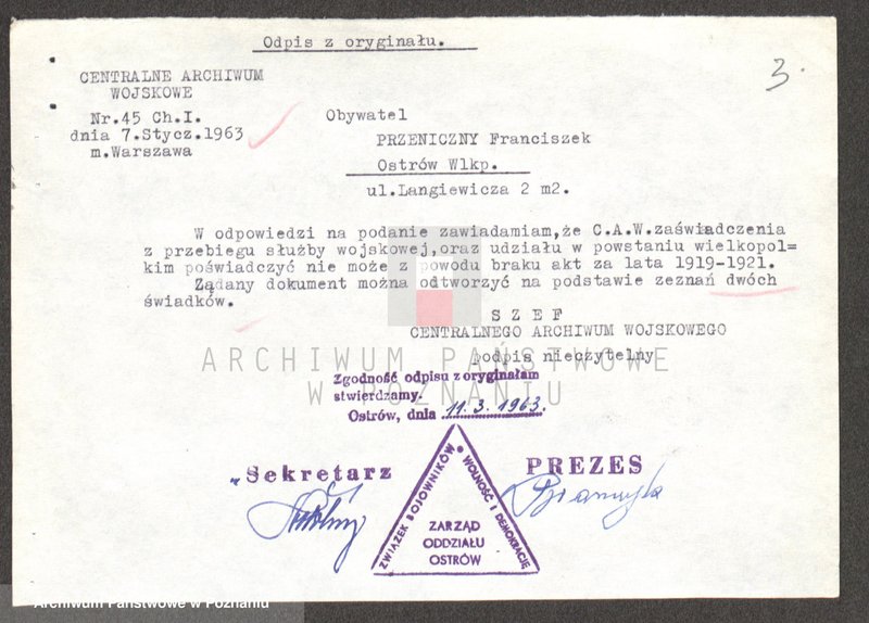 Obraz 18 z jednostki "Życiorysy powstańców wielkopolskich: P - tom Vll /Przeniczny Franciszek - Pyszkowski Feliks/."