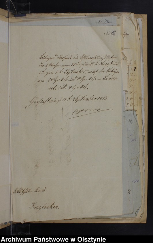 image.from.unit.number "Beläge zur Kirchspiels Schul-Kassen Rechnung von Kruklanken"