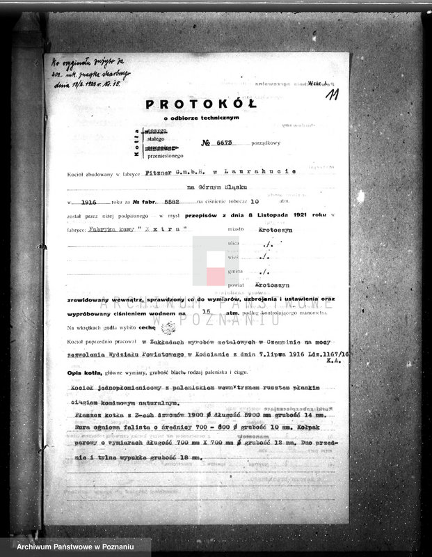 image.from.unit.number "Krotoszyńska fabryka kaszy Ekstra w Krotoszynie nr woj. kotła 70"