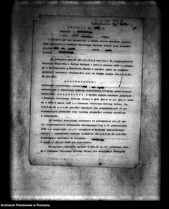 Obraz 11 z jednostki "/Scalenie gruntów we wsi Lądek powiatu konińskiego/"