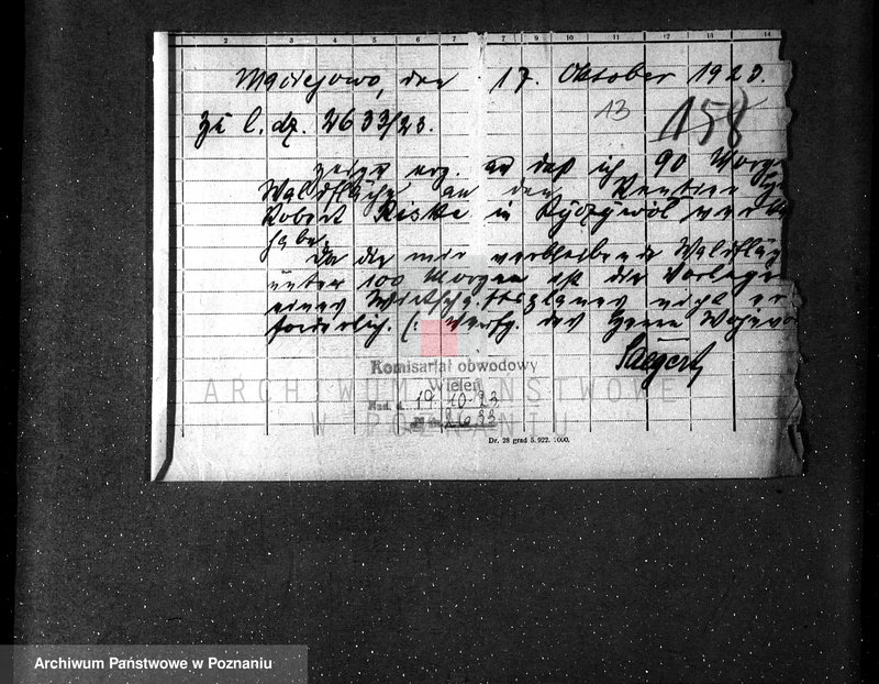 Obraz 17 z jednostki "/Nadzór nad lasami majętności Maciejewo w powiecie czarnkowskim/"