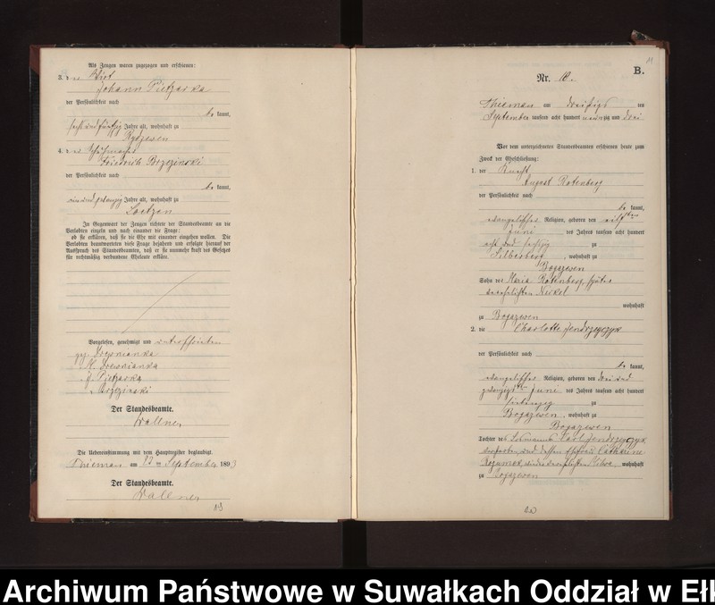 image.from.unit.number "Heiraths-Neben-Register des Preussischen Standes-Amtes Rydzewen Kreis Loetzen"