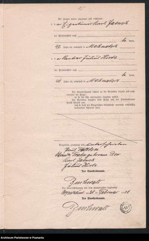 Obraz 17 z jednostki "Heirats-Neben-Register"