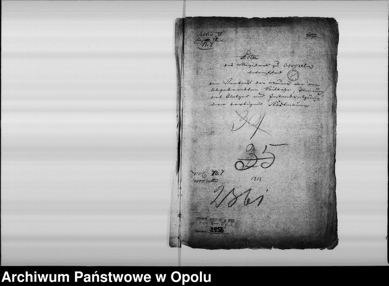 Obraz 4 z jednostki "Acta des Magistrats zu Oppeln betreffend den Verkauf der Mauern von der Abgebrandten Reitbahn, Planirung des Platzes und Instandsetzung der dortigen Stadtmauer Vol. I 1817-1823"