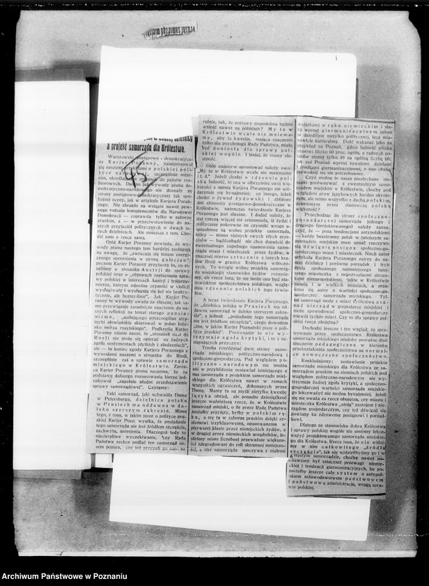 Obraz 18 z jednostki "Sprawy Polaków na terenie zaborów i zagranicą [Wycinki prasowe]"