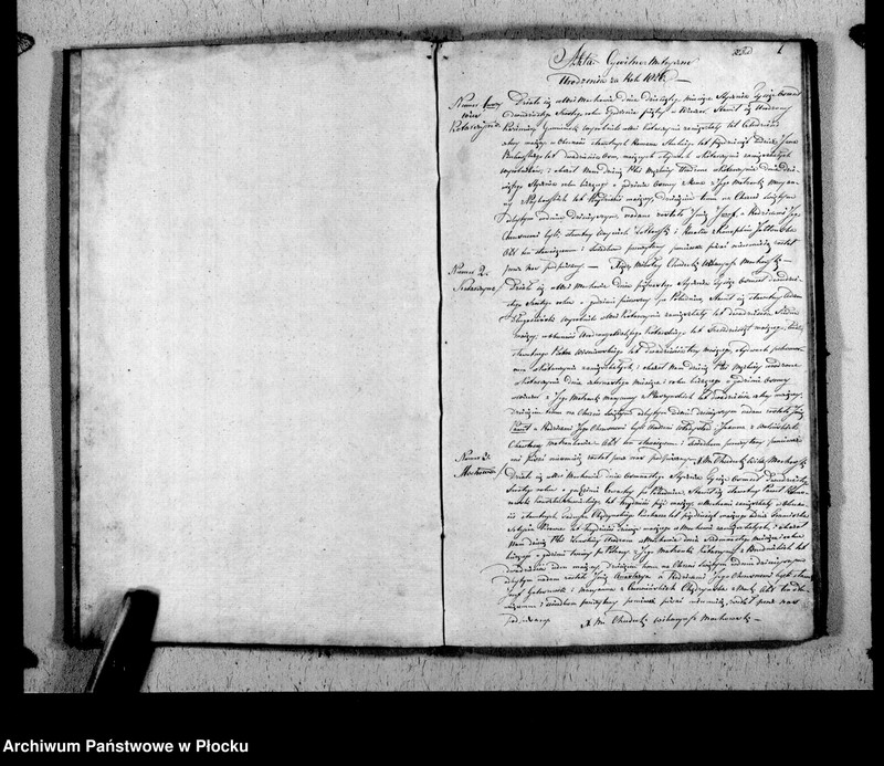 Obraz z jednostki "Akta urodzeń, małżeństw i zgonów"