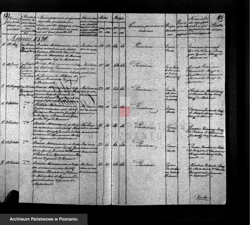 Obraz 9 z jednostki "Liber baptisatorum, copulatorum, mortuorum"