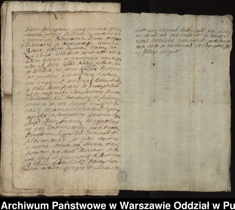 image.from.unit.number "Ekstrakty z ks. gr. bobrownickich i gr. płockich oblaty dekretu sądu kondescensorialnego i manifestacji, dotyczące procesu z 1723 roku między konwentem a sędzią ziemskim płockim Janem Rosciszewskim o wykupienie trzymanych w zastawie przez klasztor dóbr Zalesie"