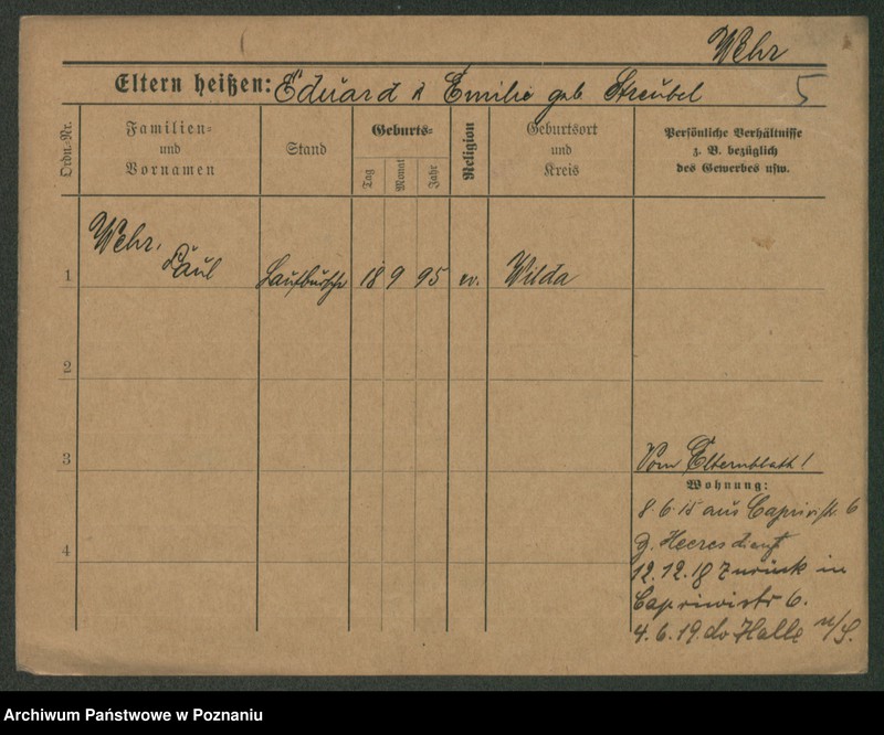 Obraz 14 z jednostki "Wer - Werner (żonaci i wdowy)"