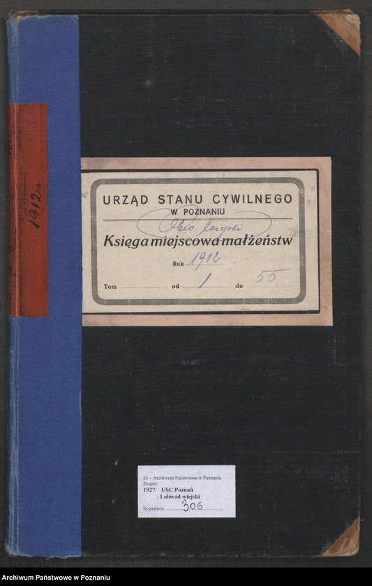Obraz 2 z jednostki "Księga miejscowa małżeństw [Rejestr główny małżeństw]"