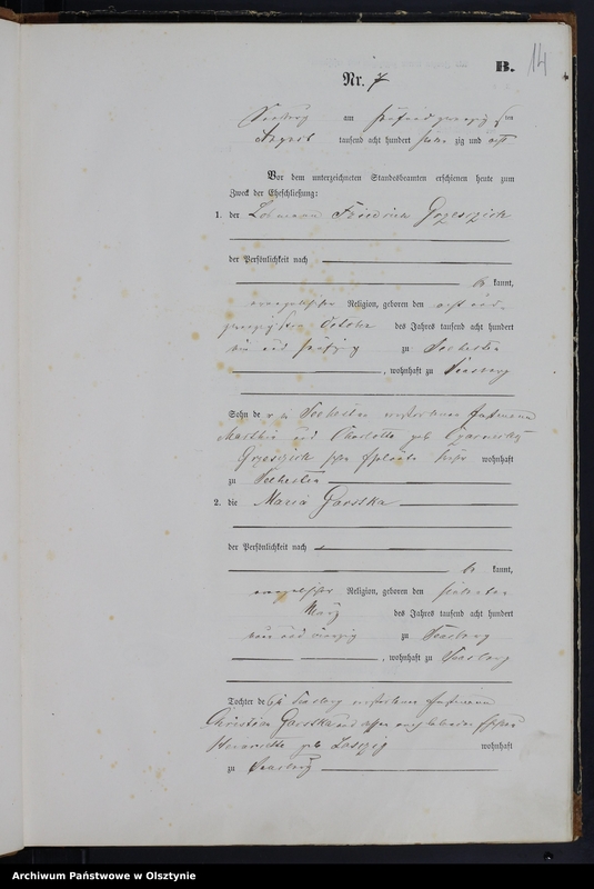 image.from.unit.number "Heiraths-Haupt-Register Nr 1 - 23"