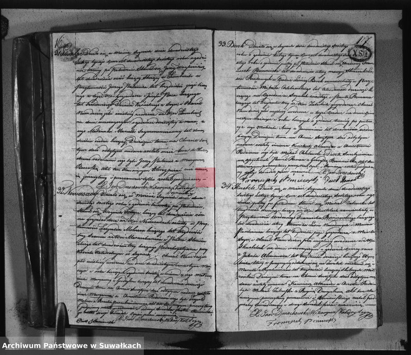 image.from.unit.number "Akta urodzonych, umarłych i zaślubionych parafij seyneńskiey w roku 1826."