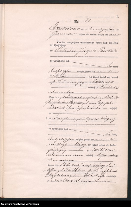 Obraz 6 z jednostki "Księga małżeństw"