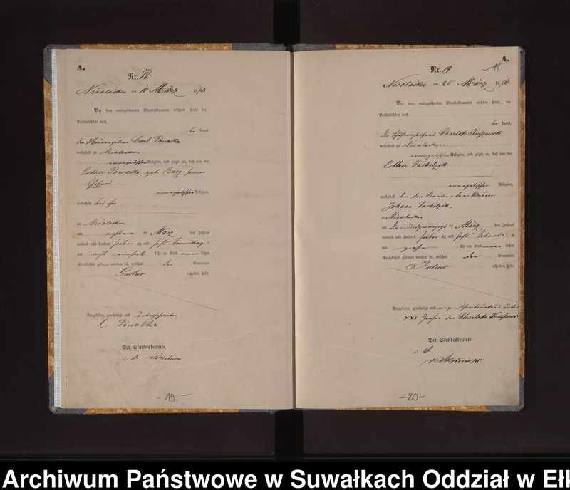 image.from.unit.number "Geburts-Haupt-Register des Königlich Preussischen Standes-Amtes der Stadt Nicolaiken Kreis Sensburg"