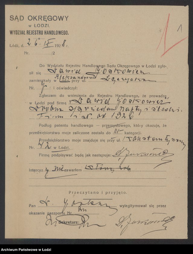 Obraz 3 z jednostki "dawid Joskowicz- drobna sprzedaż nafty i śledzi"