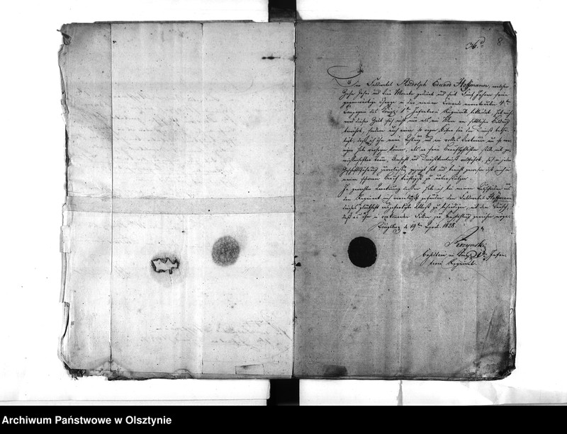 image.from.unit.number "Anstellung des Feldwebel Hoffmann [Rudolph Eduard] jetzigen Regierungs-Büreau Assistenten"