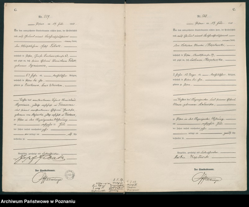 Obraz 4 z jednostki "Księga miejscowa zgonów tom II [Rejestr główny zgonów]"