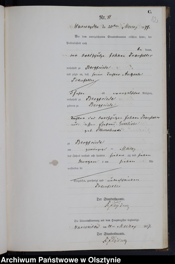 image.from.unit.number "Sterbe-Neben-Register Nr 1 - 46"