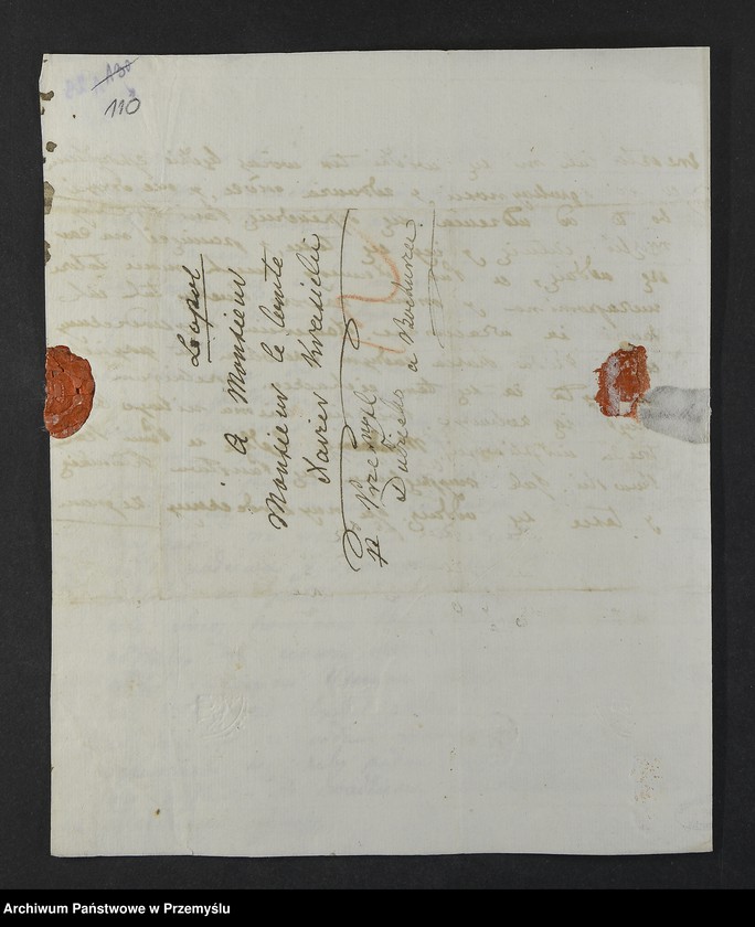 Obraz 16 z kolekcji "Ludzie listy piszą - korespondencja Krasickich111"