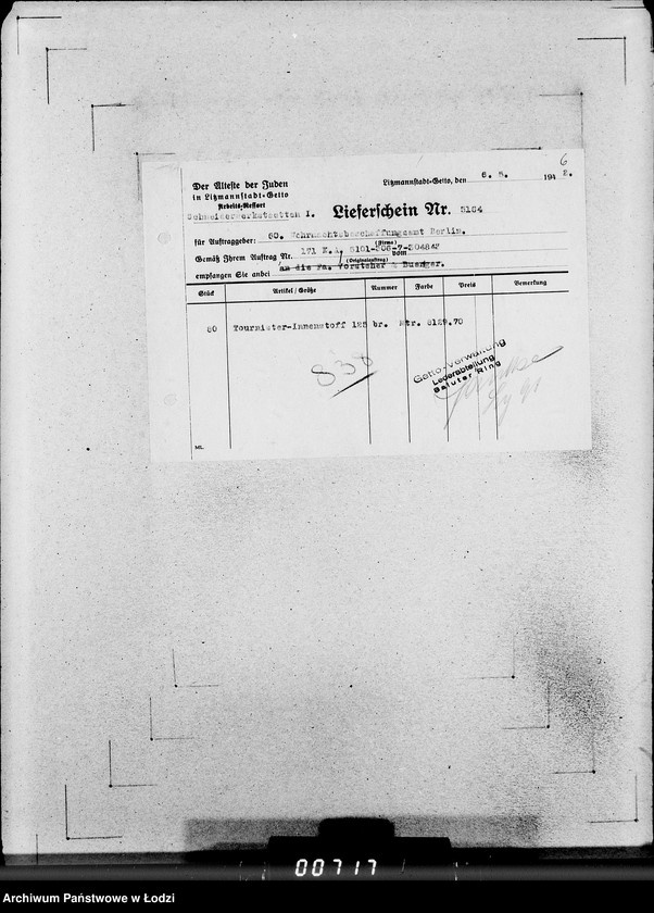 Obraz 10 z jednostki "306 Rucksack. Rücklieferung"