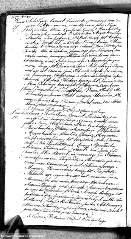 image.from.unit.number "Akta Urodzonych Gminy Mirosławskiey na Rok 1821- szy"