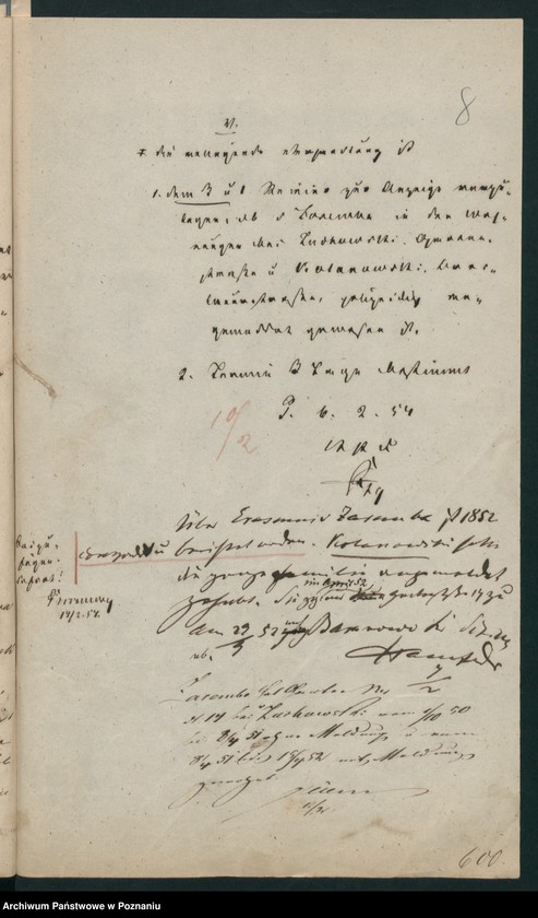 Obraz 13 z jednostki "A. betr. den polnischen Emigranten Erasmus von Zaremba"