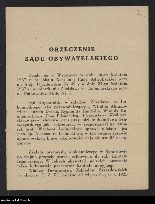 image.from.unit.number "Lednicki Wacław; Załączniki: "orzeczenie Sądu Obywatelskiego" (broszura); L.1"