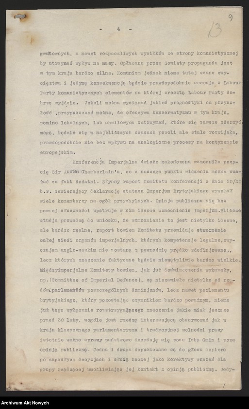 image.from.unit.number "Łoś Stanisław, pracownik Poselstwa RP w Londynie. Polityka międzynarodowa. Wielka Brytania wobec spraw polskich."